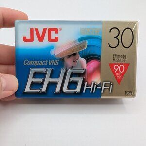 JVC 90 minute VHSC HiFi High Energy Compact Camcorder Tape EHG TC-30 - NEW